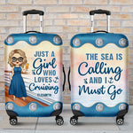 Custom Name Cruising Gifts for Women - Personalized Luggage Cover