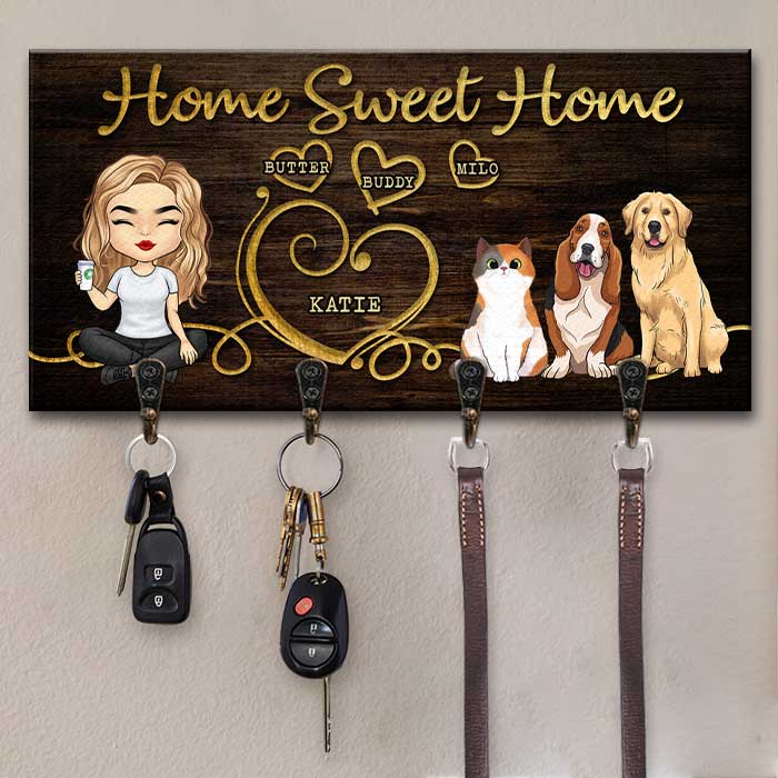 Custom Name Family and Pet Gifts - Personalized Key Holder