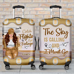 Custom Name Catch Flights Travel Gifts for Women - Personalized Luggage Cover