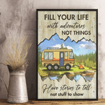 RV Camping Adventure Travel Decor - Inspirational Poster