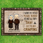 Custom Name Camping Gifts for Couples - Personalized Doormat