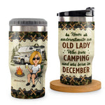 Custom Name Camping Gifts for Women - Personalized Can Cooler