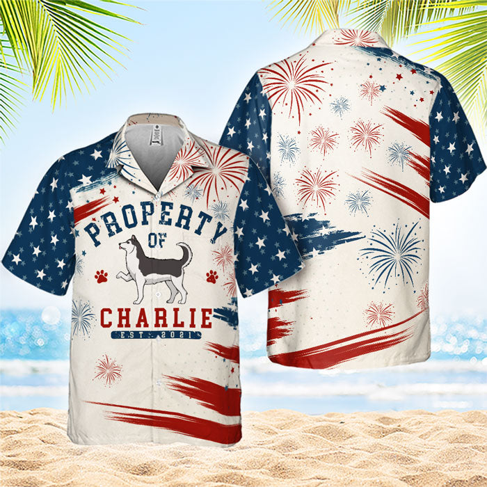 Property Of My Dogs - Personalized Hawaiian Shirt - Gift For Dad, Gift For Pet Lovers