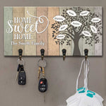 Custom Name Family Tree Home Decor - Personalized Key Holder
