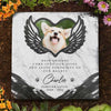 You Leave Paw Prints On Our Hearts - Personalized Memorial Stone, Pet Grave Marker - Upload Image, Memorial Gift, Sympathy Gift