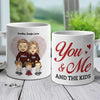You, Me & The Kids - Personalized Mug - Gift For Couples, Husband Wife