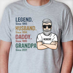 Custom Name Husband Daddy Grandpa Gifts - Personalized Apparel