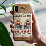 Custom Name Funny 20th Anniversary Gifts for Couples - Personalized Phone Case