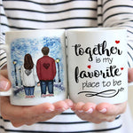 Custom Name Romantic Couple Gifts - Personalized Mugs