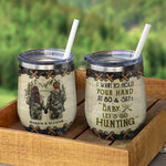 Custom Name Hunting Couple Gifts - Personalized Wine Tumbler