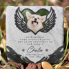 You Leave Paw Prints On Our Hearts - Personalized Memorial Stone, Pet Grave Marker - Upload Image, Memorial Gift, Sympathy Gift