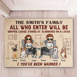 Custom Family Name Funny Dog Lover Gifts - Personalized Doormat