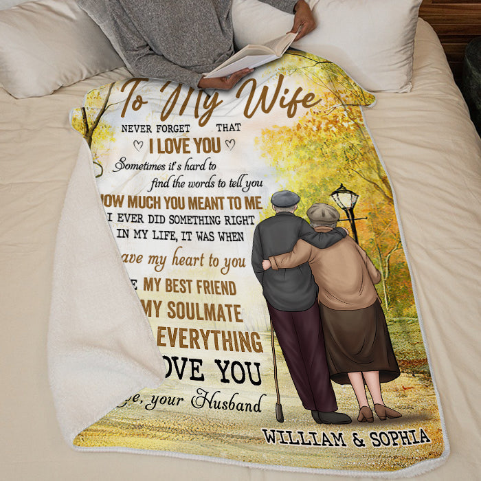 Custom Name To My Wife Gifts - Personalized Blanket