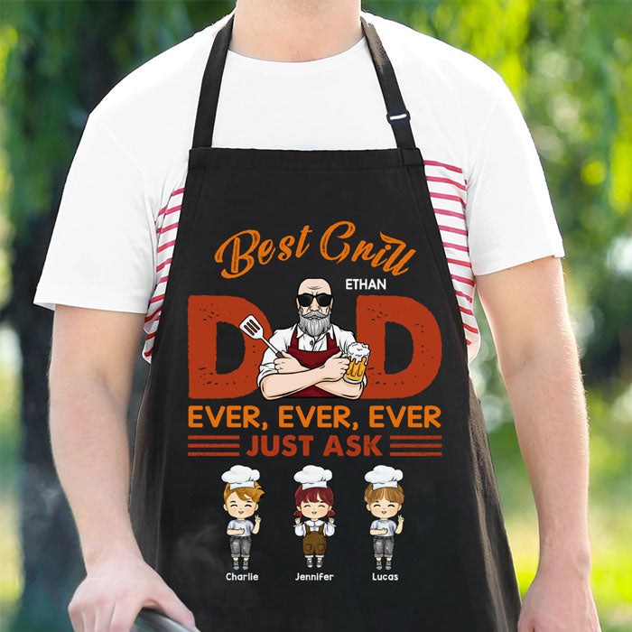 Custom Name Best Grill Dad Gifts for Men - Personalized Apron