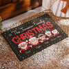 Happy Christmas With Our Family - Personalized Decorative Mat