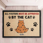 Custom Cat Name Funny Welcome Gifts for Cat Lovers - Personalized Doormat