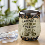 Custom Name Hunting Couple Gifts - Personalized Wine Tumbler