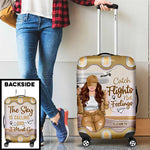 Custom Name Catch Flights Travel Gifts for Women - Personalized Luggage Cover