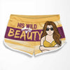 Her Sexy Beast, His Wild Beauty - Personalized Couple Beach Shorts - Gift For Couples, Husband Wife