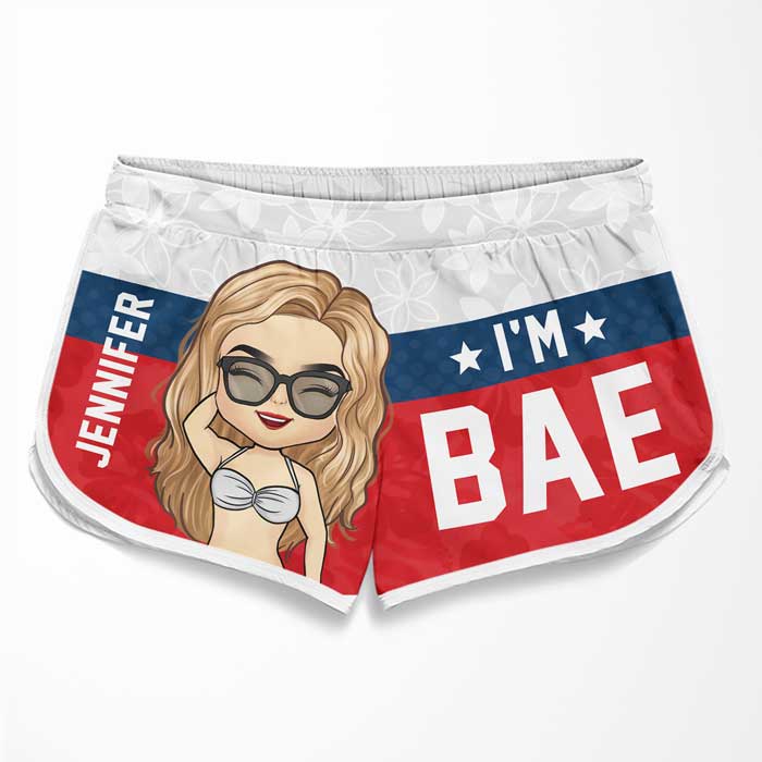 Will Remove For Bae - Personalized Couple Beach Shorts - Gift For Couples, Husband Wife