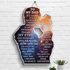 Thank You For Believing In Me More Than I Believe In Myself - Gift For Dad - Personalized Shaped Wood Sign