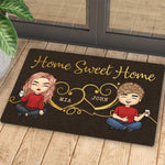 Custom Name Couple Home Decor - Personalized Doormat