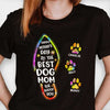 Happy Mother's Day To The Best Dog Mom Paw Print - Gift For Mother's Day - Personalized Unisex T-Shirt, Hoodie