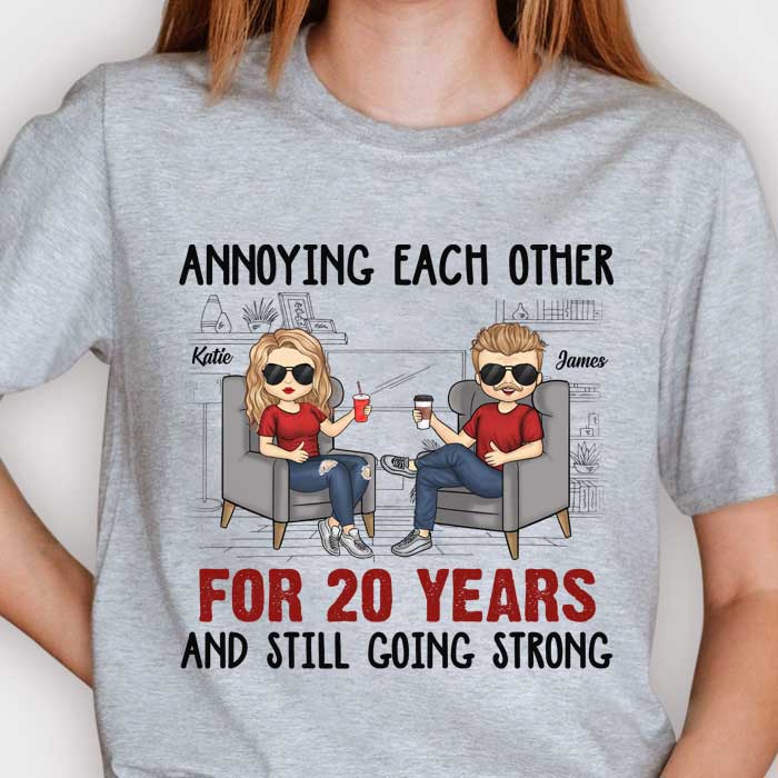 Husband Wife Annoying Each Other For Many Years - Gift For Couples, Husband Wife, Personalized Unisex T-shirt, Hoodie