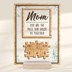 Custom Name Puzzle Piece Mom Gifts - Personalized Acrylic Plaque