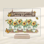 Custom Name Granny's Garden Gifts for Grandma - Personalized Acrylic Plaque