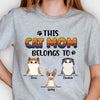 This Cat Dad Belongs To - Gift For Cat Dad, Cat Mom - Personalized Unisex T-Shirt, Hoodie