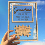 Custom Name Puzzle Piece Mom Gifts - Personalized Acrylic Plaque