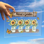 Custom Name Granny's Garden Gifts for Grandma - Personalized Acrylic Plaque