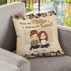 We Love You To The Moon And Back - Gift For Mom, Personalized Pillow (Insert Included)