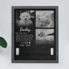 Thanks For All Those Walks - Memorial Personalized Custom Pet Loss Sign, Collar Frame - Upload Image, Sympathy Gift, Gift For Pet Owners, Pet Lovers