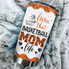 Livin' That Basketball Mom Life - Gift For Mom, Personalized Tumbler