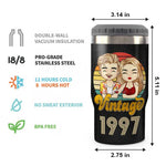 Custom Name 25th Anniversary Gifts for Couples - Personalized Can Cooler
