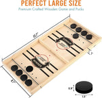 Tabletop Shuffleboard Game for Competitive Family Fun - Board Game