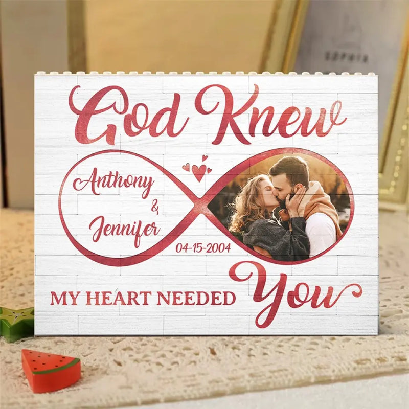 Custom Photo Couple Love Gifts - Personalized Building Brick Blocks