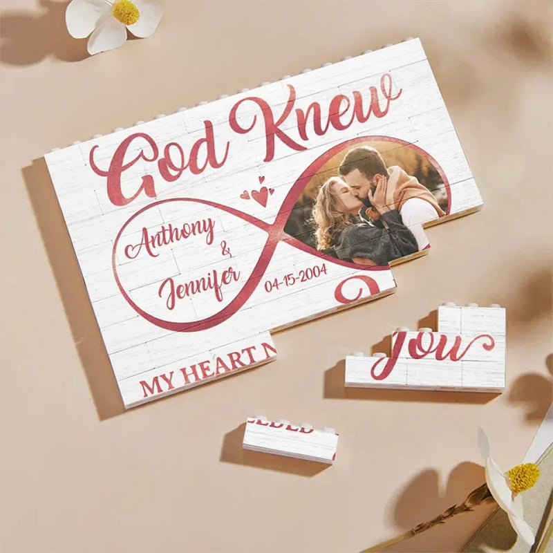 Custom Photo Couple Love Gifts - Personalized Building Brick Blocks