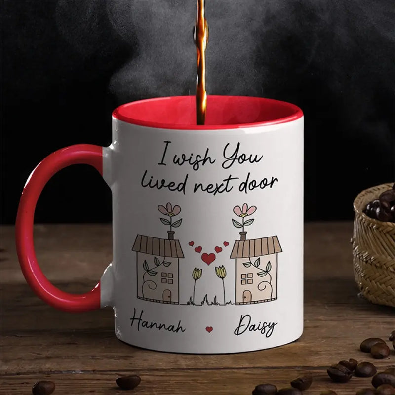 Custom Neighbor Friendship Gifts - Personalized Accent Mugs