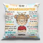 Custom Name Granddaughter Gifts from Grandma - Personalized Pillow