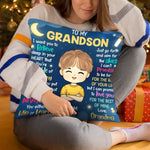 Custom Name Inspirational Gifts for Grandson - Personalized Pillow