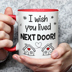 Custom Name Long Distance Couple Gifts - Personalized Accent Mugs
