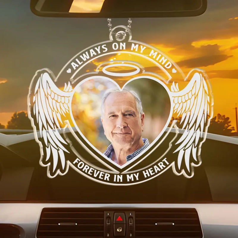 Custom Photo Memorial Angel Gifts - Personalized Car Ornament
