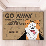 Custom Name Funny Cat Alcohol Treats Gifts - Personalized Doormat