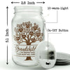 The Greatest Blessing - Family Personalized Custom Mason Jar Light - Mother's Day, Gift For Grandma