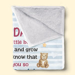 Custom Photo Pregnancy Announcement Gifts for Grandma - Personalized Blanket