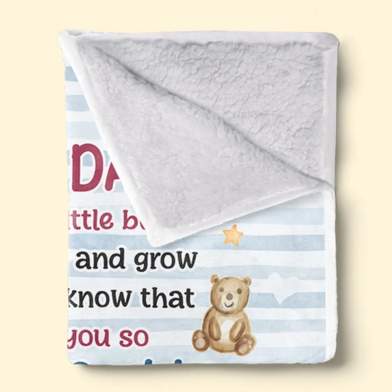 Custom Photo Pregnancy Announcement Gifts for Grandma - Personalized Blanket