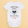 Custom Photo As Seen On Ultrasound - Family Personalized Custom Baby Onesie - Mother's Day, Baby Shower Gift, Gift For First Mom